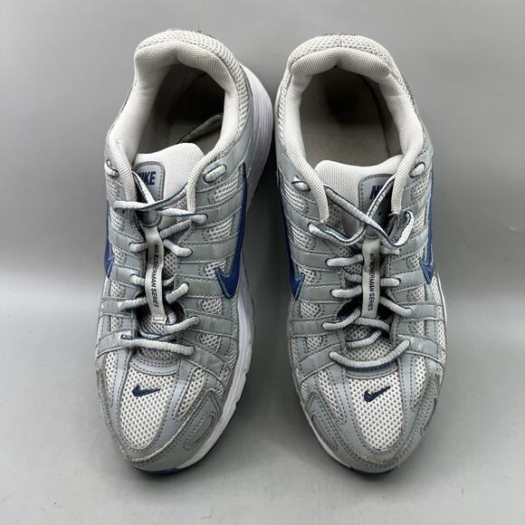 Youth's 6.5 / Women's 8 - Nike P-6000 Gray Blue Mesh Running Low Shoes Sneakers - Picture 5 of 8